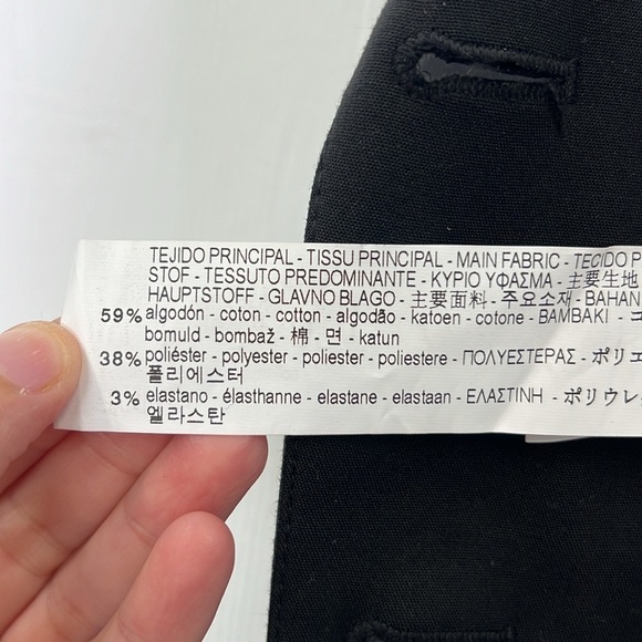 Zara - Tuxedo Sleeveless Lace Rhinestone Flower Button Short Romper Medium - Picture 16 of 16